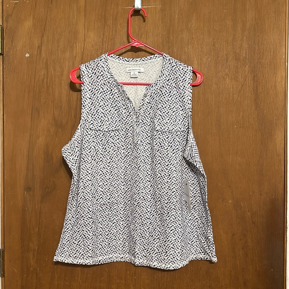 Liz Claiborne Women’s Sleeveless Print Top